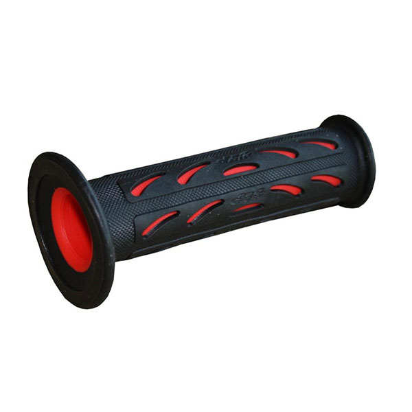 Ръкохватки Pro Grip - grips double density road 724 closed end black/red