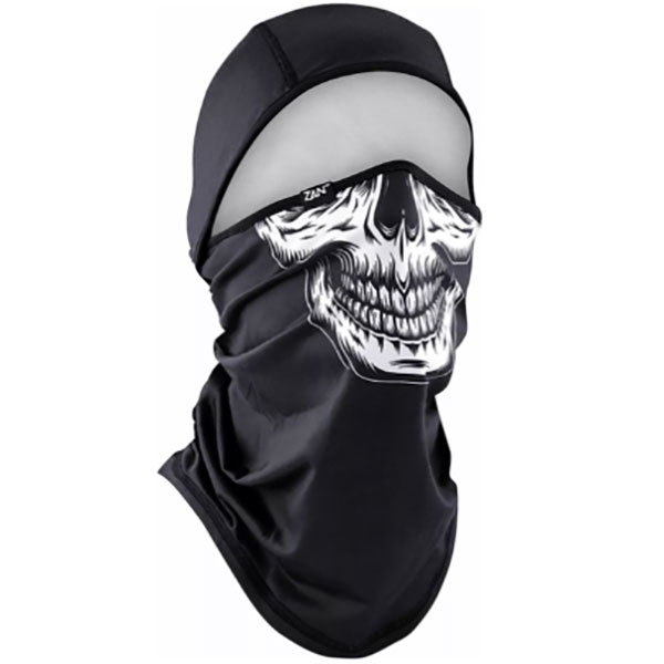 Боне Zan Headgear SportFlex® Skull - Black White