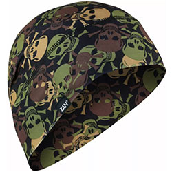 Боне за глава Zan Headgear Allover Skull - Black Green