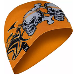 Боне за глава Zan Headgear Tribal Skull - Black Orange