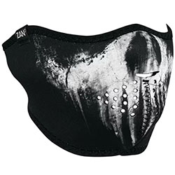 Маска за лице Zan Headgear Skull Ghost - Black Gray