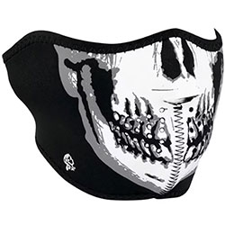 Маска за лице Zan Headgear Skull Face - Black Gray