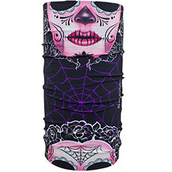 Яка Zan Headgear Sugar Skull - Black Pink Purple