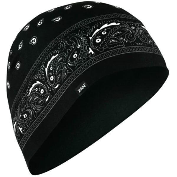 Боне за глава Zan Headgear Paisley - Black Gray White