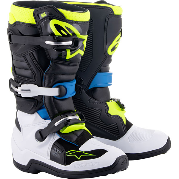 Юношески ботуши Alpinestars TECH 7S - Black Blue Yellow