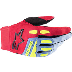 Юношески ръкавици Alpinestars Full Bore - Blue Red Black