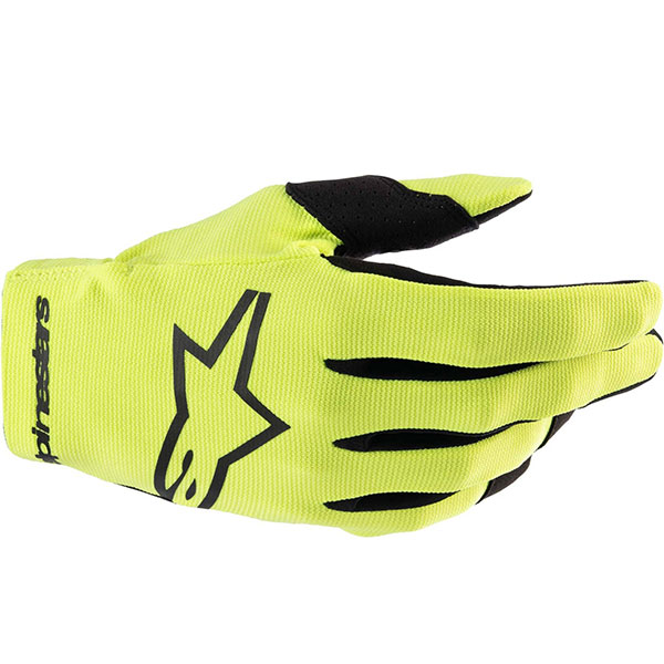 Юношески ръкавици Alpinestars Radar - Yellow Fluo Black