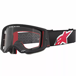 Очила за мотокрос Alpinestars Supertech Corp Black Red - Clear