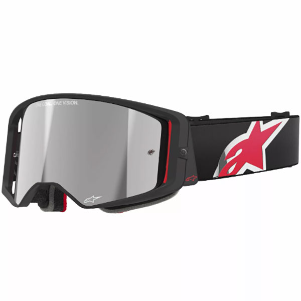 Очила за мотокрос Alpinestars Supertech Corp Black Red - Silver Mirror