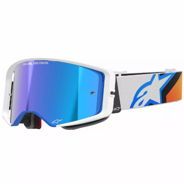 Очила за мотокрос Alpinestars Supertech Corp Blue Orange - Blue Mirror