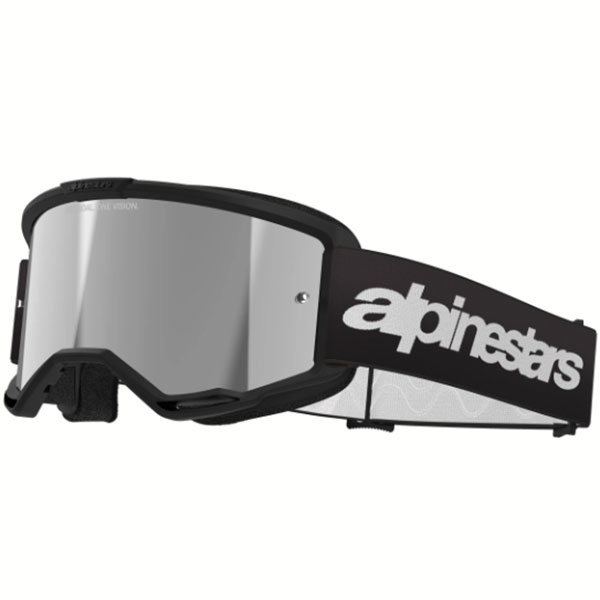 Очила за мотокрос Alpinestars Vision 3 Wordmark Black - Silver Mirror