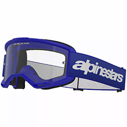 Очила за мотокрос Alpinestars Vision 3 Wordmark Blue - Clear