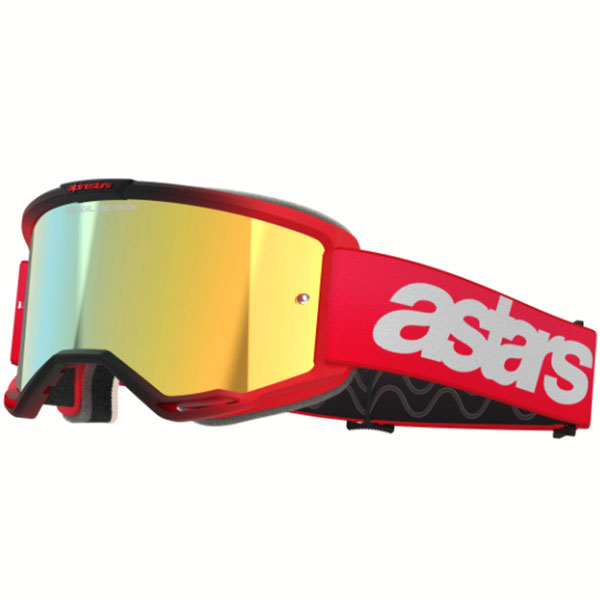 Очила за мотокрос Alpinestars Vision 5 Blaze Red - Gold Mirror