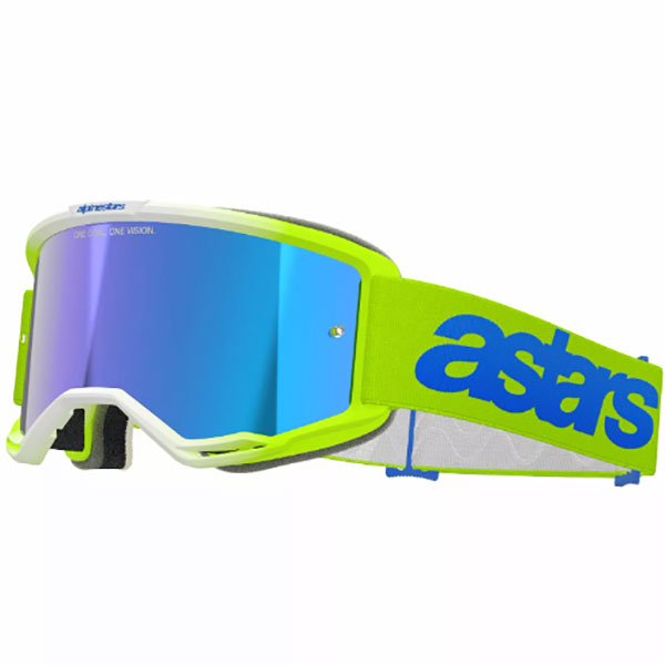 Очила за мотокрос Alpinestars Vision 5 Blaze Yellow Blue - Blue Mirror