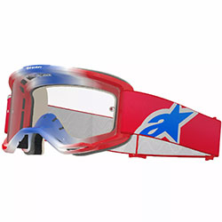 Очила за мотокрос Alpinestars Vision 5 Corp Red Blue White - Clear