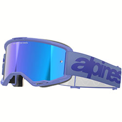 Очила за мотокрос Alpinestars Vision 5 Wordmark Purple - Blue Mirror