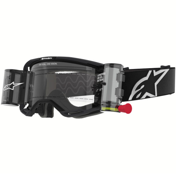 Очила за мотокрос Alpinestars Vision 8 Corp Black с Roll-Off система - Clear