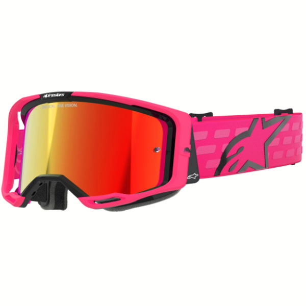 Очила за мотокрос Alpinestars Vision 8 Corp Pink - Red Mirror