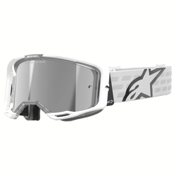 Очила за мотокрос Alpinestars Vision 8 Corp White - Silver Mirror