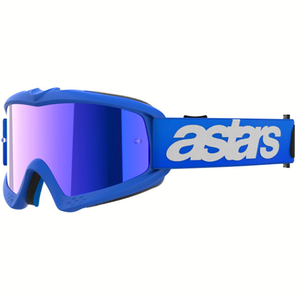 Детски очила за мотокрос Alpinestars Vision Blaze Blue - Blue Mirror