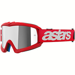 Детски очила за мотокрос Alpinestars Vision Blaze Red - Silver Mirror