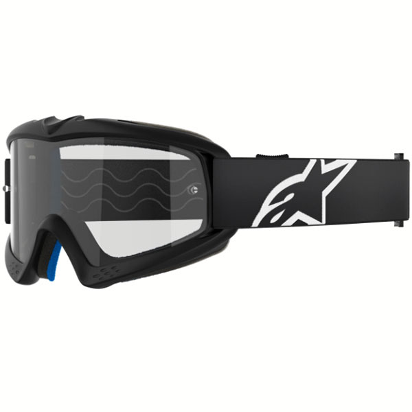 Детски очила за мотокрос Alpinestars Vision Corp Black - Clear