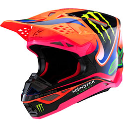 Каска Alpinestars SM10 Deegan Monster - Orange Fluo Purple Pink Fluo ECE 22.06