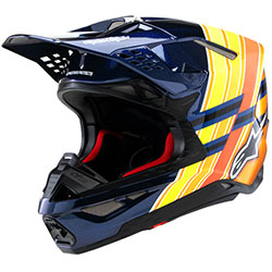 Каска Alpinestars SM10 TLD 25 - Blue Orange Yellow Fluo Red ECE 22.06