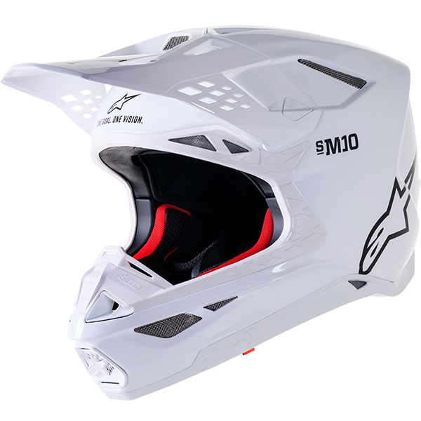 Каска ALPINESTARS SM10 Solid White ECE 22.06