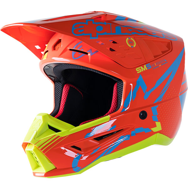 Каска ALPINESTARS SM5 Action 2 Orange Yellow ECE 22.06