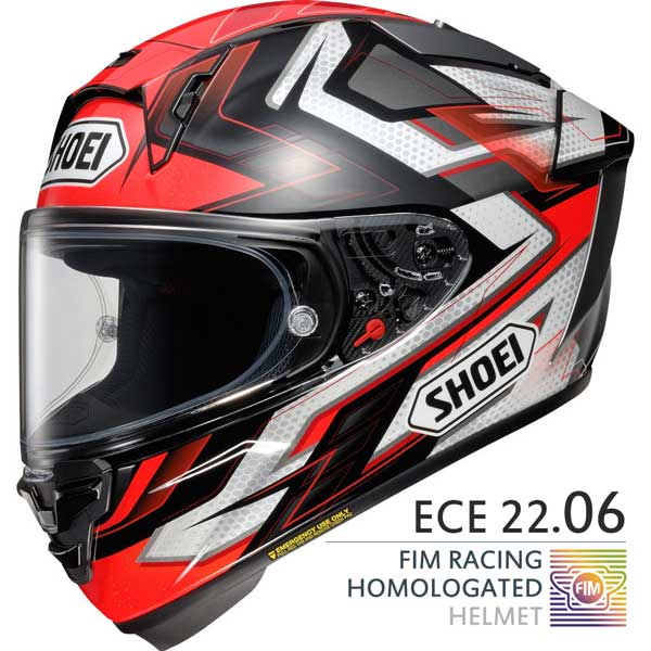 Каска Shoei X-SPR Pro Escalate TC-1 E2206 FIM - Гланц