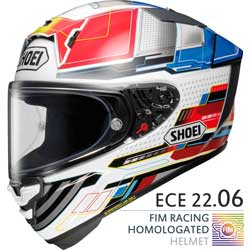 Каска Shoei X-SPR Pro Proxy TC-10 E2206 FIM - Гланц