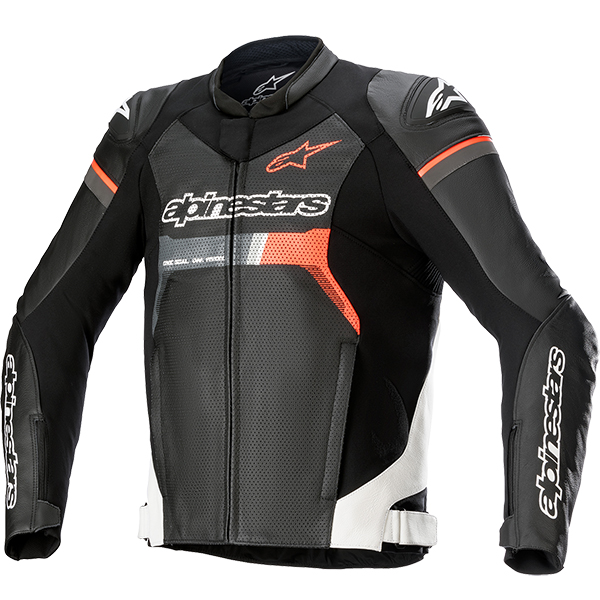 Кожено яке Alpinestars GP Force Airflow - Черно бяло червено