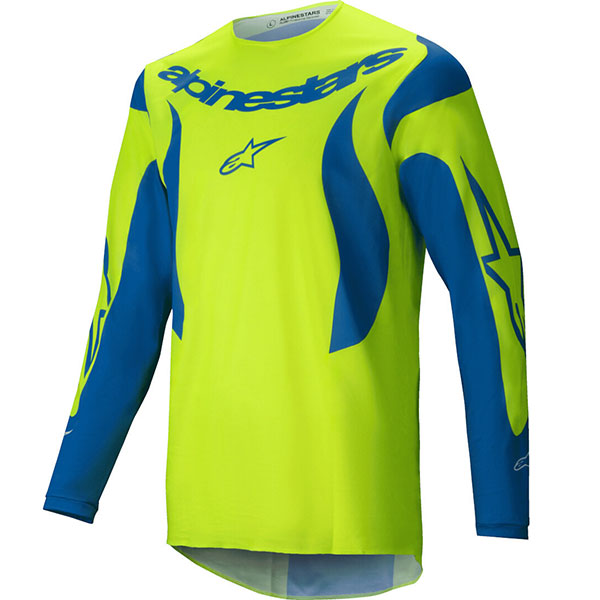 Mотокрос блуза Alpinestars Fluid Haul - Yellow Fluo Blue