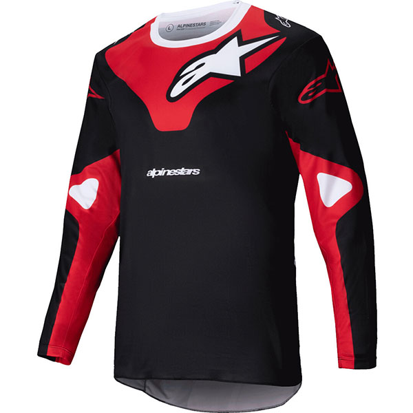 Mотокрос блуза Alpinestars Racer Veil - Black Red