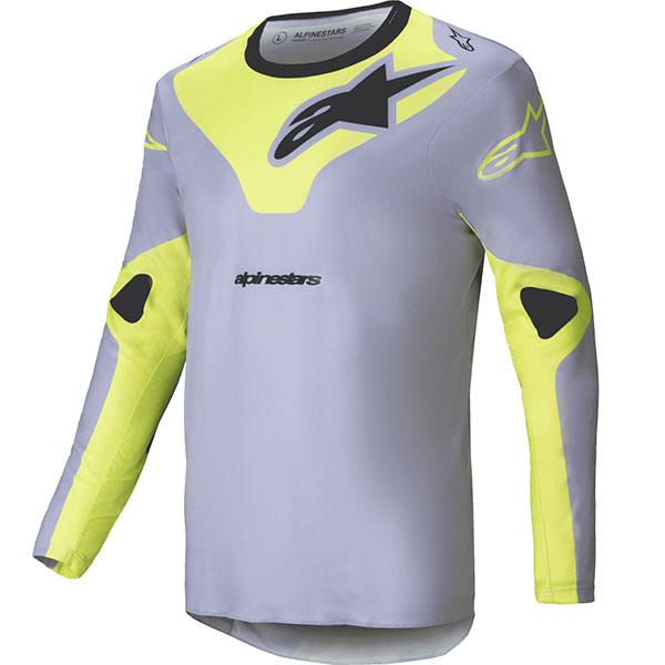 Mотокрос блуза Alpinestars Racer Veil - Gray Yellow Fluo