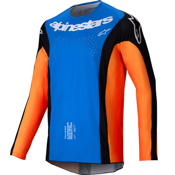 Mотокрос блуза Alpinestars Techstar Melt - Orange Blue