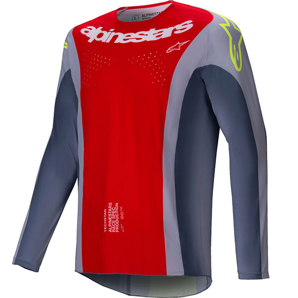 Mотокрос блуза Alpinestars Techstar Melt - Red Gray