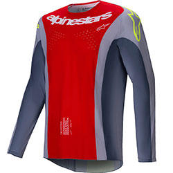 Mотокрос блуза Alpinestars Techstar Melt - Red Gray