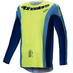 Mотокрос блуза Alpinestars Techstar Melt - Yellow Fluo Blue