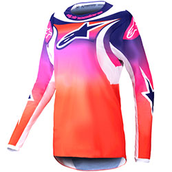 Дамска мотокрос блуза Alpinestars Fluid Wurx - Multicolor White