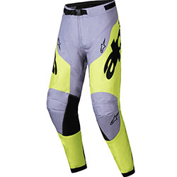 Mотокрос панталон Alpinestars Racer Veil - Gray Yellow Fluo