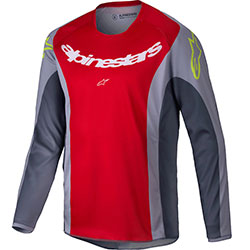 Юношескa мотокрос блуза Alpinestars Racer Melt - Red Gray