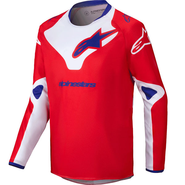 Юношескa мотокрос блуза Alpinestars Racer Veil - Red White