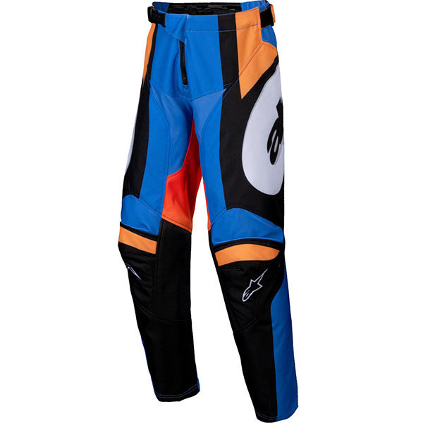 Юношески мотокрос панталон Alpinestars Racer Melt - Orange Blue