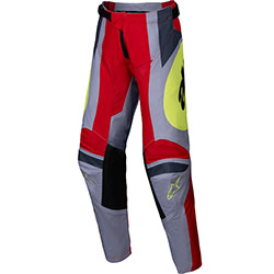 Юношески мотокрос панталон Alpinestars Racer Melt - Red Gray