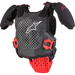 Юношески нагръдник Alpinestars A-5 S V2 - Black Red