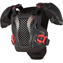 Юношески нагръдник Alpinestars Bionic Action - Black Red