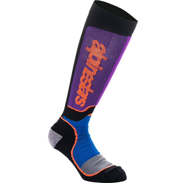 Мотокрос чорапи Аlpinestars MX Plus - Black Purple Blue