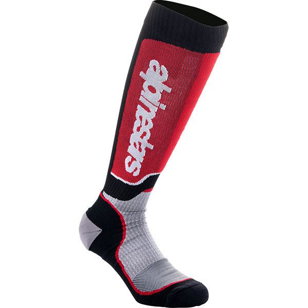 Мотокрос чорапи Аlpinestars MX Plus - Black Red Grey